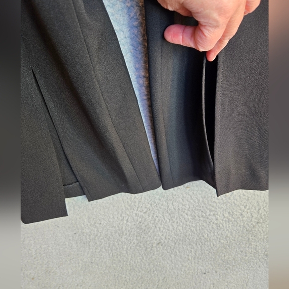 1. State Womens Trousers Sz 14 Black Tapered Front Slit Leg Side Zip Stretch - Picture 5 of 12